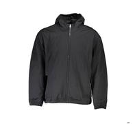 Calvin Klein, Homme, Vestes, Noir, Taille: S Veste à Capuche Sportive Noire Imperméable Logo