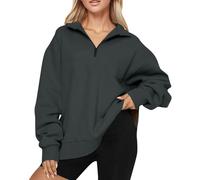Veste Sport Femme Longue Original Camionneur Pyjama Grosse Halloween Christmas Sportswear Roule Plaid Pull de Noel Col V Moche Angora Sweat Stitch À Marin Pull Halloween Femme Gris foncé S
