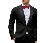 Veste sportive moderne pour homme - Blazer de marié - Coupe ajustée - 1 bouton - Veste de costume légère - Veste de costume classique avec poches - Veste d'hiver - Veste de sport pour homme - Pour