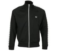 Fred Perry TAPED TRACK JACKET men Track Jackets black taille: M