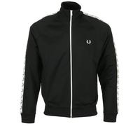 Fred Perry TAPED TRACK JACKET men Track Jackets black taille: S
