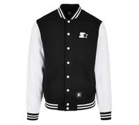 Starter Black Label Veste polaire pour homme Starter College, noir/blanc, M