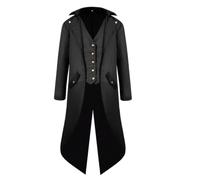 Veste Steampunk pour homme, costume cosplay Renaissance pour Halloween | Costume de vampire avec manteau de pirate pour homme, fête, vacances, bal, bal masqué, célébration et tenue quotidienne