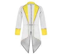 Veste Steampunk pour homme - Manteau gothique pour homme - Classique - Noir - Frack ample - Jupe de marche médiévale élégante Tuxedo des années 70 - Cour victorienne - Vampire - Costume d'Halloween