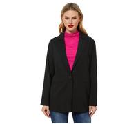 Veste - STREET ONE - A211770 - Long Blazer Femme - 93% Viscose - Noir 36