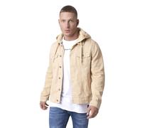 Veste style denim avec capuche amovible Project X Paris Beige S