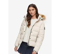 Veste Superdry Faux Fur blanc crème femme. - M