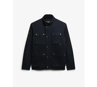 Superdry Veste Homme Racer Merchant Wax Bleu Taille S