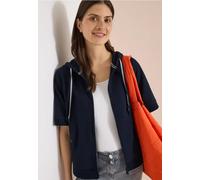 Veste sweat à manches courtes avec capuche