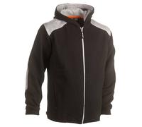 Veste Sweat De Travail Zippée À Capuche - Homme - Hk351 - Noir