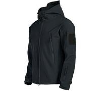 Veste tactique coupe-vent Shark Skin pour homme - ECELEN - Noir Noir#M M