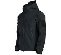 Veste tactique coupe-vent Shark Skin pour homme - ECELEN - Noir XXXXL