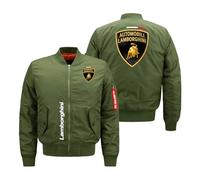 Veste Tactique Homme Lam -bo.RGhi. ni, Veste Chaude Cargo avec Col Montant, Veste Demi-saison Militaire pour Homme, Saison(Green,L)