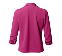 Veste Tailleur Femme - Grande Taille Blazer Classique Blazer Court Femme d'affaires Formel Tailleur De Soiree Manteau Costume Automne Printemps