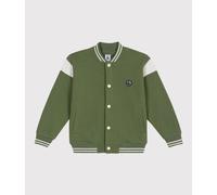 Veste teddy enfant en coton Petit Bateau - vert - Taille 5 ans 5A vert/écru