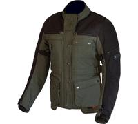 Merlin Mahala D3O Explorer Veste textile de moto pour dames, Vert olive/noir, Taille XL