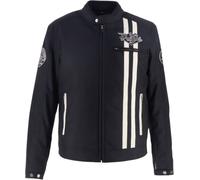 Veste textile de moto Speed Racer de Dutch X Helstons, noir/beige, 4XL