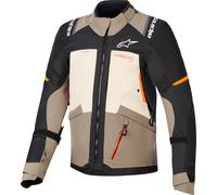 Veste textile imperméable moto Alpinestars Andes V4 Drystar, gris/jaune, 4XL