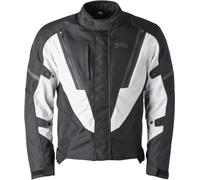 Veste textile imperméable moto GMS Avon WP, noir/blanc, XL
