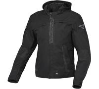 Veste textile imperméable moto Macna Riggor, gris/noir/jaune, S