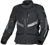 Macna Domane veste textile de moto pour dames imperméable à l’eau, noir, taille L pour femmes