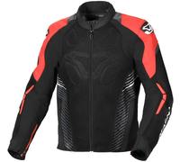 Veste textile MACNA NOVIC noir-rouge-blanc L