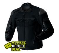 Veste textile RST Tractech Evo D3O (D30 ) pour homme - noir / noir
