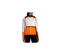 Veste thermique sans manches brooks run visible 2 0 blanc orange femme