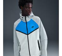 Veste tissée à zip Windrunner Nike Tech pour homme Photon Dust/Light Smoke Grey/Light Photo Blue/Noir XS