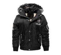 Veste Travail Homme, Doudoune Homme Décontractée Coupe avec Capuche Mode Hiver Coupe Ajustée Imperméable Respirante