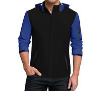 Veste Travail Homme Hiver Gilet Polaire Velo Manche Football Moto Sherpa Baseball Chaude Blousons Brillante Softshell Legere de Pluie Poncho de Pluie Enfant Noir L