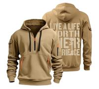 Veste Tres Chaude Homme Zip Humour Personnalisé Pas Pull Maille Gilet a Capuche Cher Luxe Gillet Marque Chaud Thermique Fourré Pilou Sweat Homme Grande Taille M