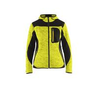 Veste tricotée à capuche femme Blåkläder 4931 Jaune fluo/Noir Blaklader - 493121173399 S