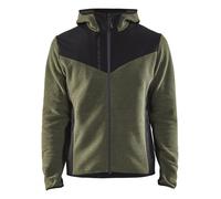 Veste tricotée avec Softshell vert foncé/noir TL - BLÅKLÄDER - 594025364199L