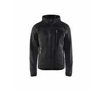 Veste tricotée BLAKLADER à capuche T.XS - GRIS ANTHRACITE/NOIR - 493021179799-XXS