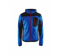 Veste tricotée à capuche Blåkläder 4930 Bleu roi/Noir Blaklader - 493021178599