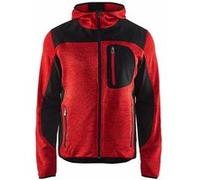 Veste tricotée BLAKLADER à capuche T.L - ROUGE/NOIR - 493021175699-L G