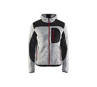 Veste tricotée BLAKLADER à capuche T.S - GRIS CHINE/NOIR - 493021179099-S