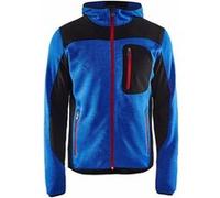 Veste tricotée BLAKLADER à capuche T.XS - BLEU ROI/NOIR - 493021178599-XS G