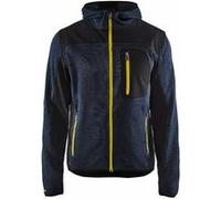 Veste tricotée BLAKLADER à capuche T.XS - MARINE FONCE/JAUNE - 493021178635-XS