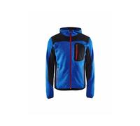 Veste tricotée BLAKLADER à capuche T.XXL - BLEU ROI/NOIR - 493021178599-XXL