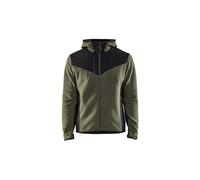 Veste tricotée avec Softshell vert foncé/noir TS - BLÅKLÄDER - 594025364199S