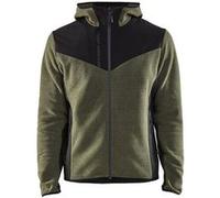 Blakläder Veste tricotée softshell Vert foncé/Noir