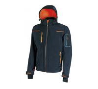 U-Power Veste softshell Space Déperlante Respirante Coupe-vent Bleu XL