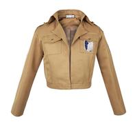 Veste uniforme du Bataillon d'Exploration pour fans de L'Attaque des Titans | beige | Taille: L