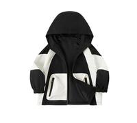 Veste Unisexe à Capuche pour Enfants Zip Classique - Uni - décontracté tendance Veste de Survêtement Chemise Vêtements loisirs, sport, transition, mode ample Vestes coupe-vent tout-petits