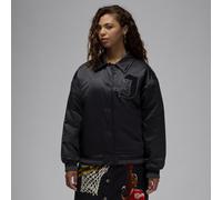 Veste universitaire Jordan pour femme Noir/Gym Red XS (FR 34-36)
