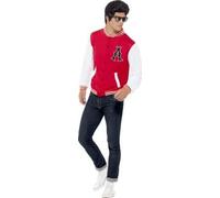 Veste Université Homme, Taille Medium Rouge