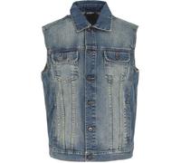 Urban Classics Homme Denim Veste sans manche, Bleu (Denimblue 319), S EU