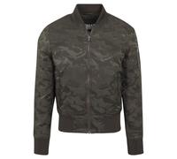 Urban Classics Veste Bomber Camouflage ton sur ton Vert (Darkolive 551) Taille M Homme